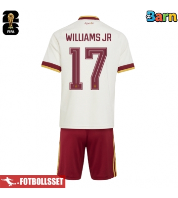 Spanien Nico Williams #17 Bortatröja Barn VM 2026 Kortärmad (+ Korta byxor)